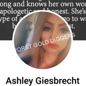 Ashley Giesbrecht Scamming Druggie