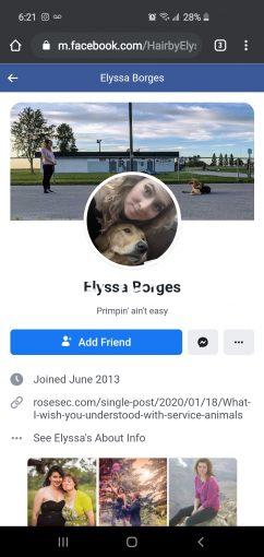 Elyssa Borge Service Animal Pity Psycho